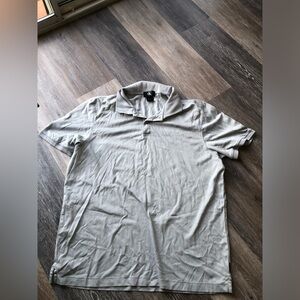 Calvin Klein Light Gray Polo Shirt Size Large